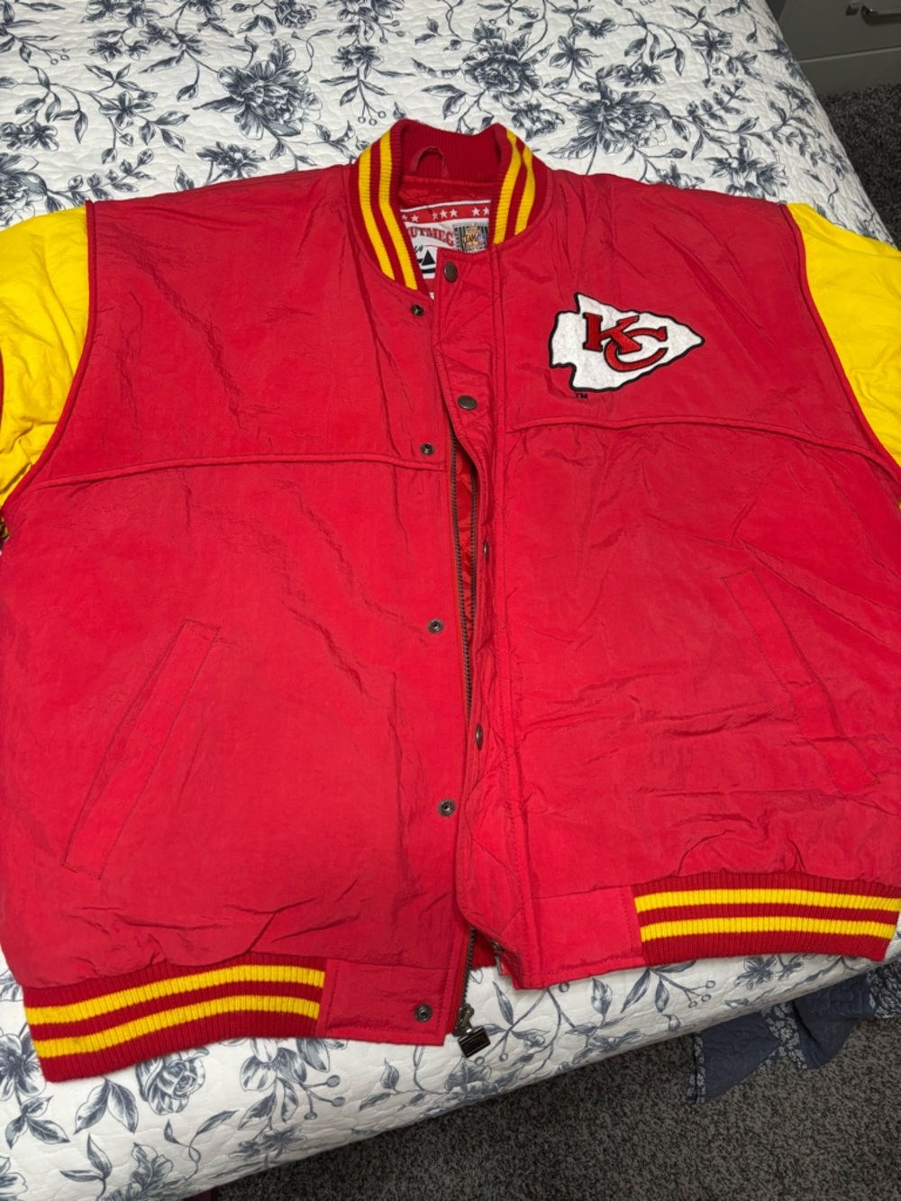 Kansas City Chiefs Red & Yellow Varsity Jacket